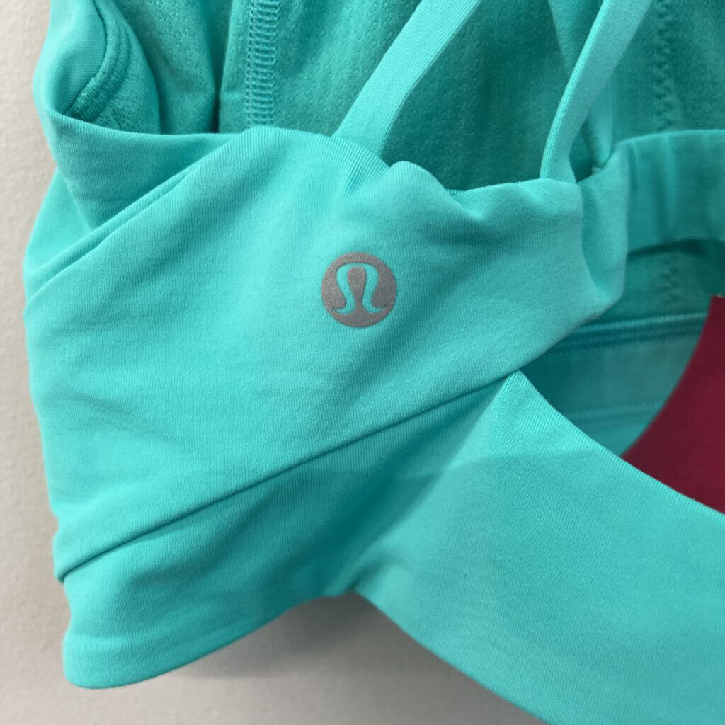 Lululemon Blue High Neck Sports Bra 8