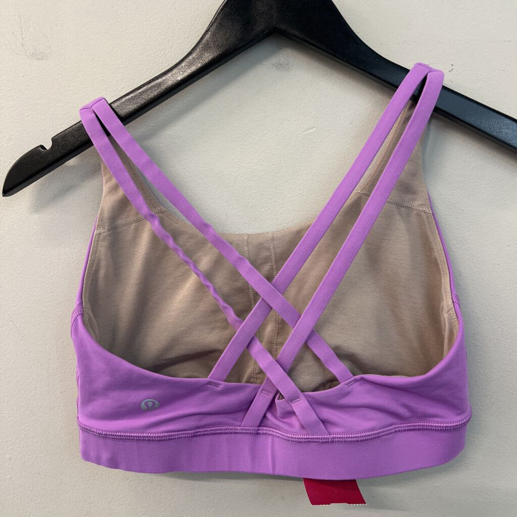 Lululemon Purple Strappy Back Sports Bra 8