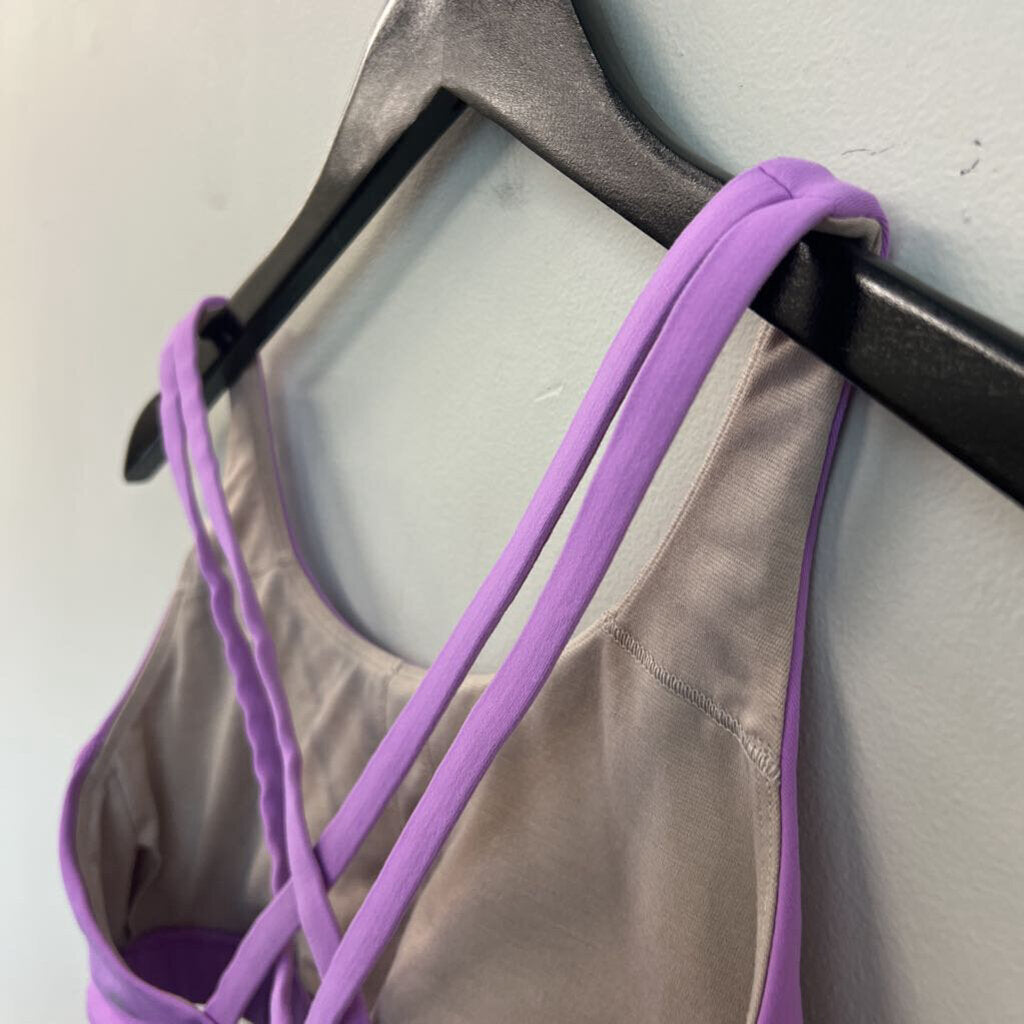 Lululemon Purple Strappy Back Sports Bra 8