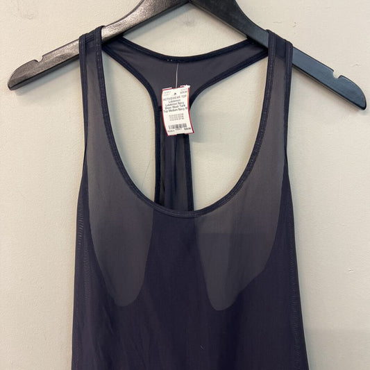 Lululemon Navy Sheer Mesh Tank Top Medium