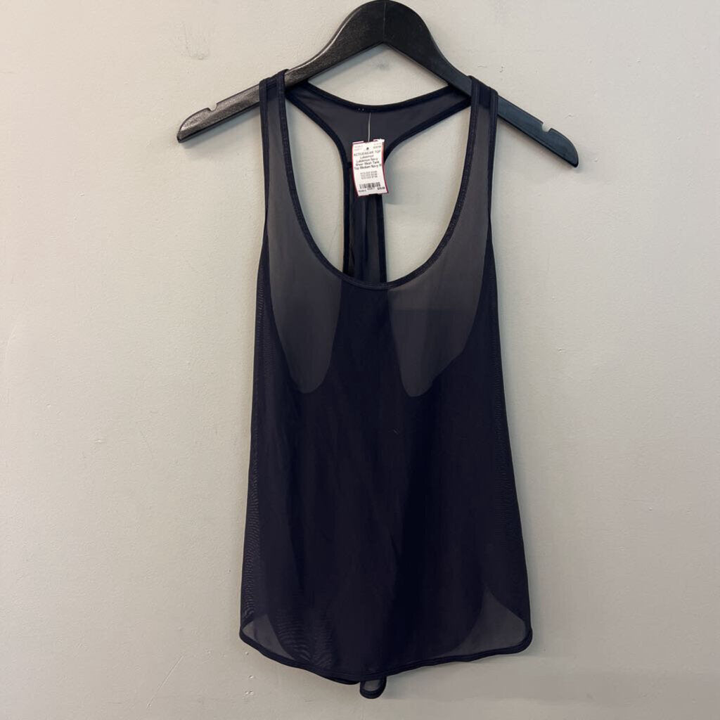 Lululemon Navy Sheer Mesh Tank Top Medium