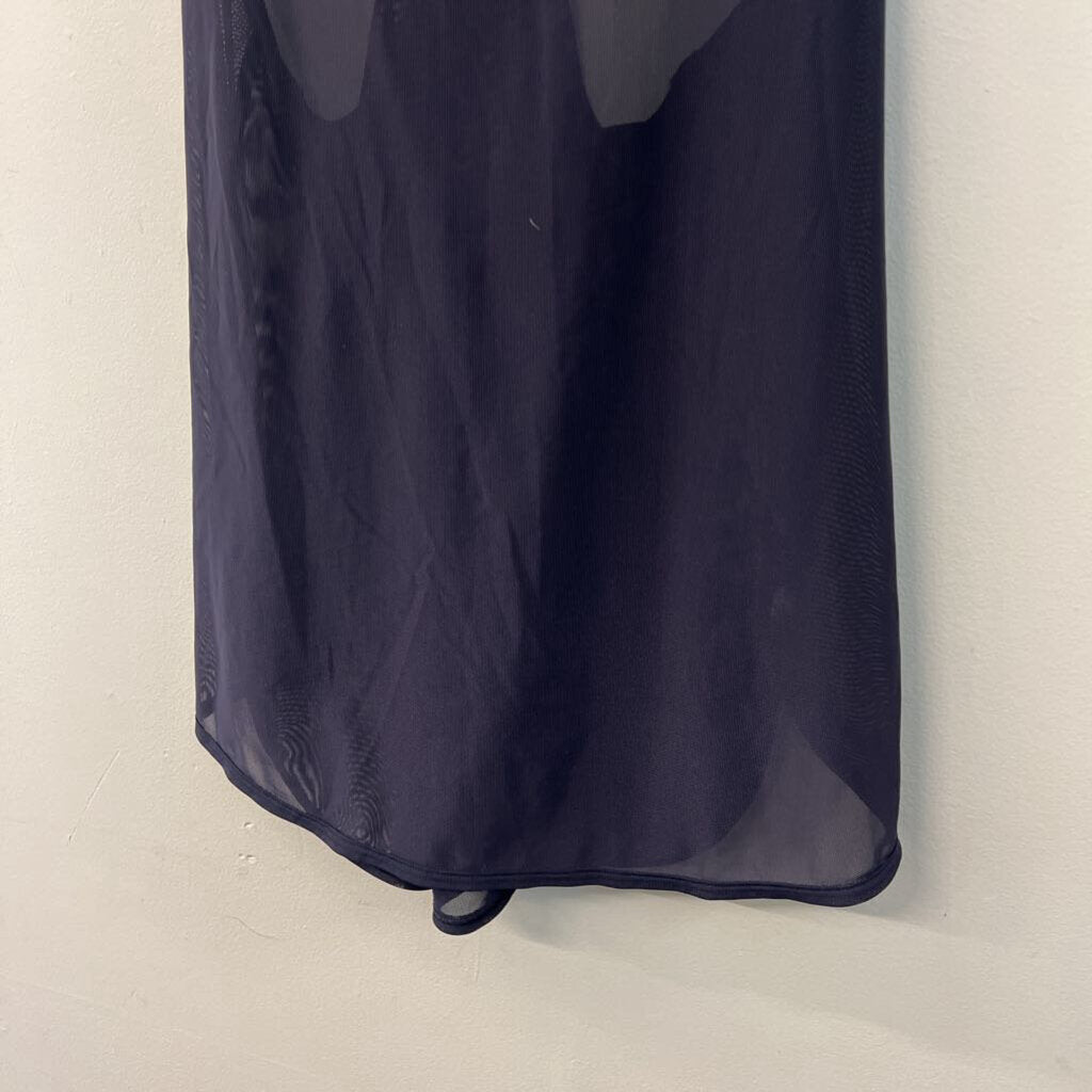 Lululemon Navy Sheer Mesh Tank Top Medium