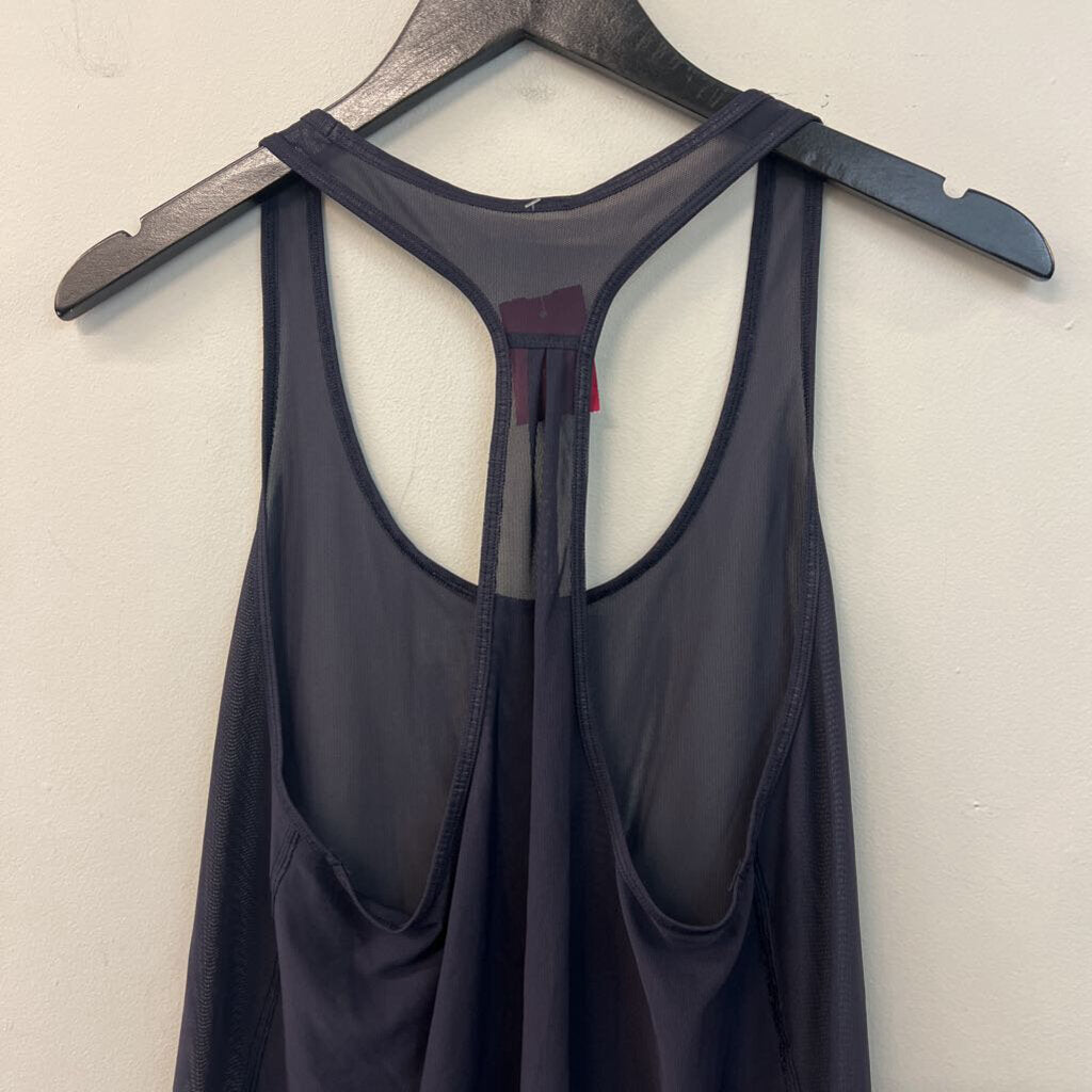 Lululemon Navy Sheer Mesh Tank Top Medium