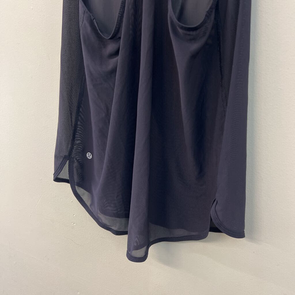 Lululemon Navy Sheer Mesh Tank Top Medium