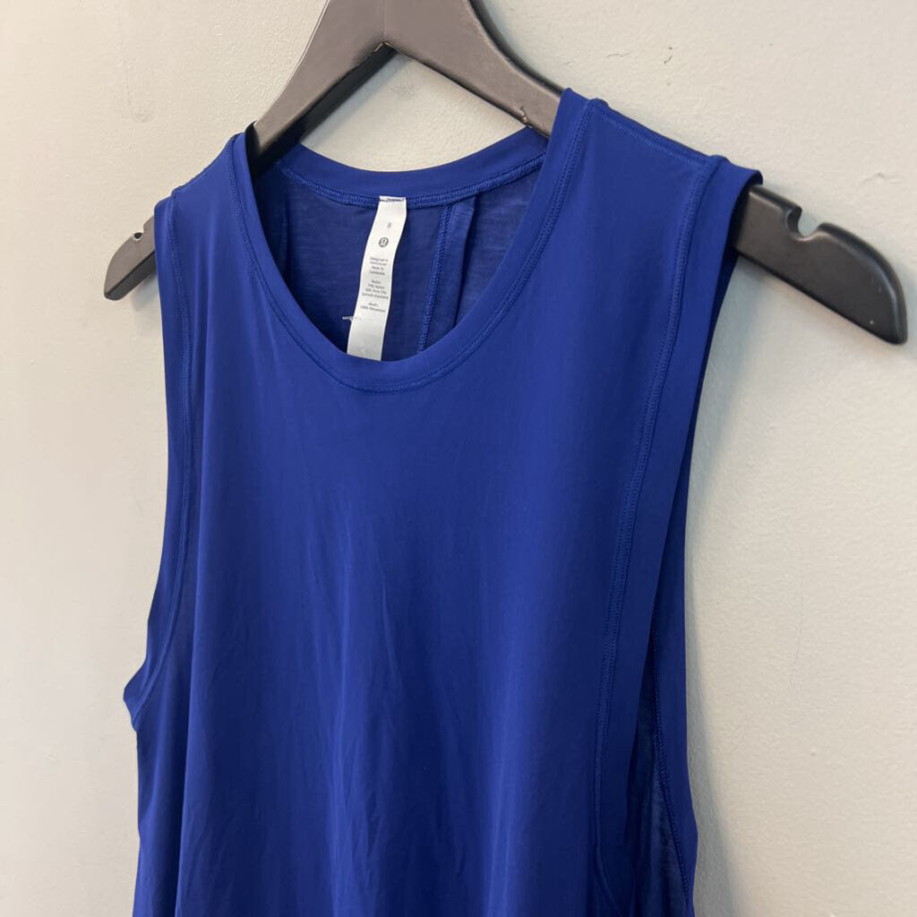 Lululemon Royal Blue Split Back Tank Top 8