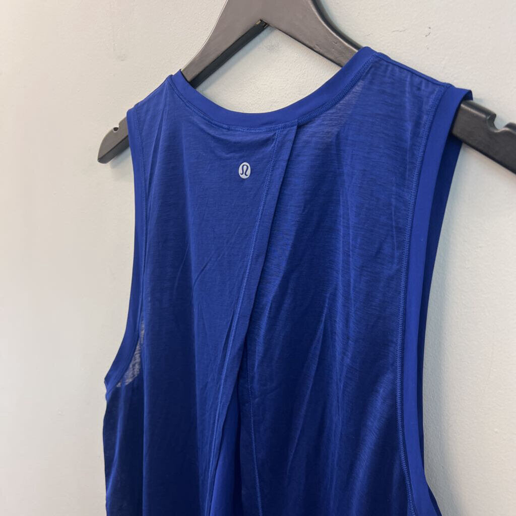 Lululemon Royal Blue Split Back Tank Top 8