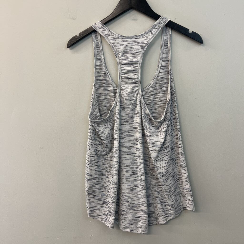 Lululemon White/ Black Print Tank Top Medium