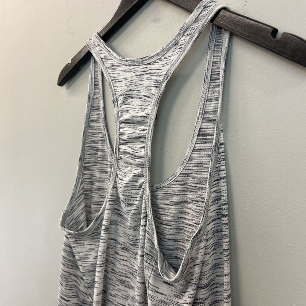 Lululemon White/ Black Print Tank Top Medium