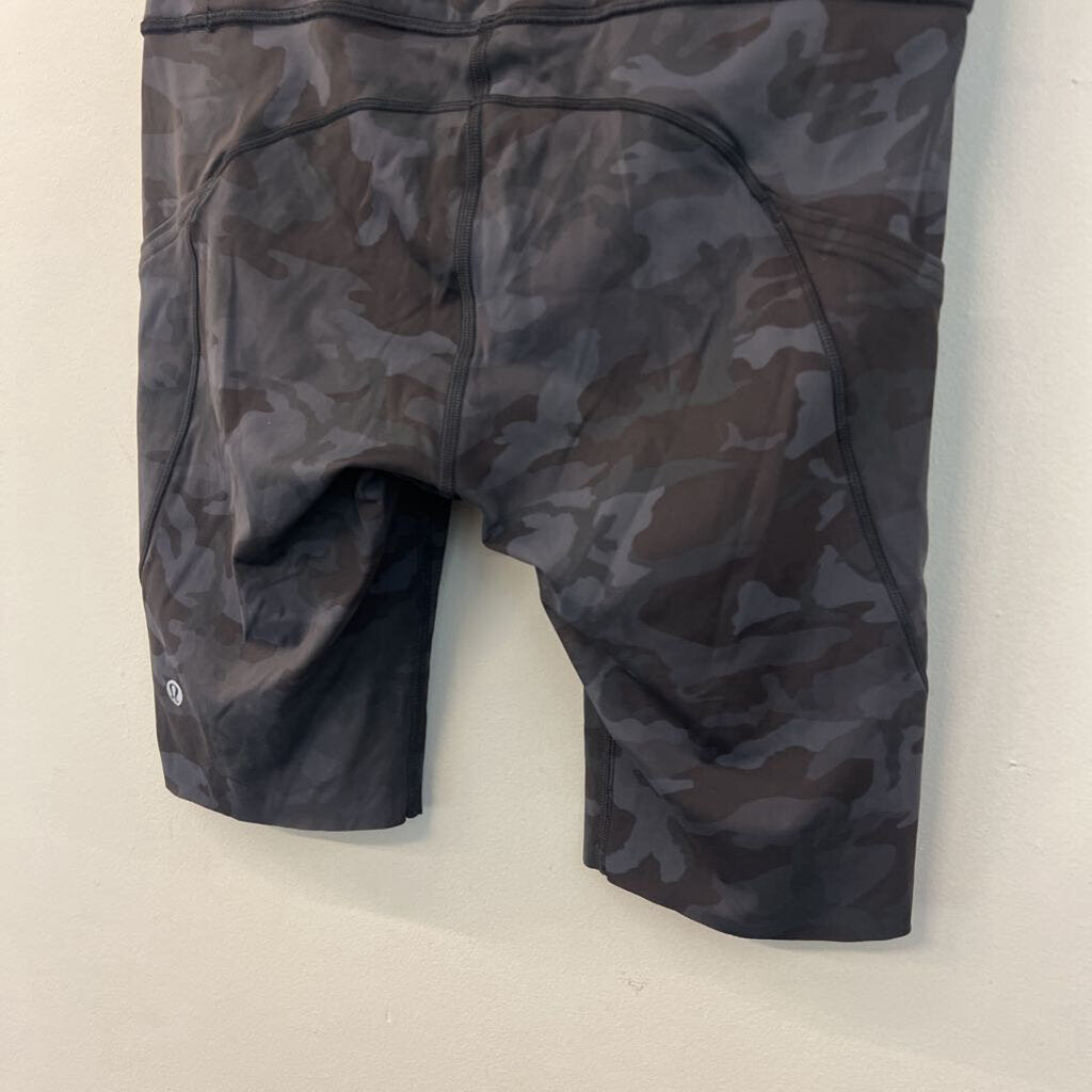 Lululemon Black Camo Print Biker Shorts 8