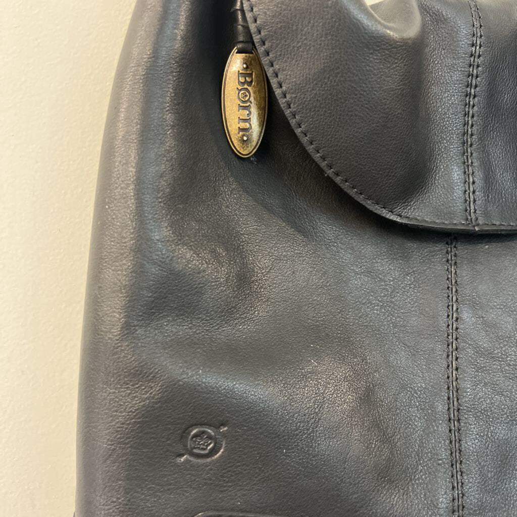 Born Black Leather Elaina Foldover Purse