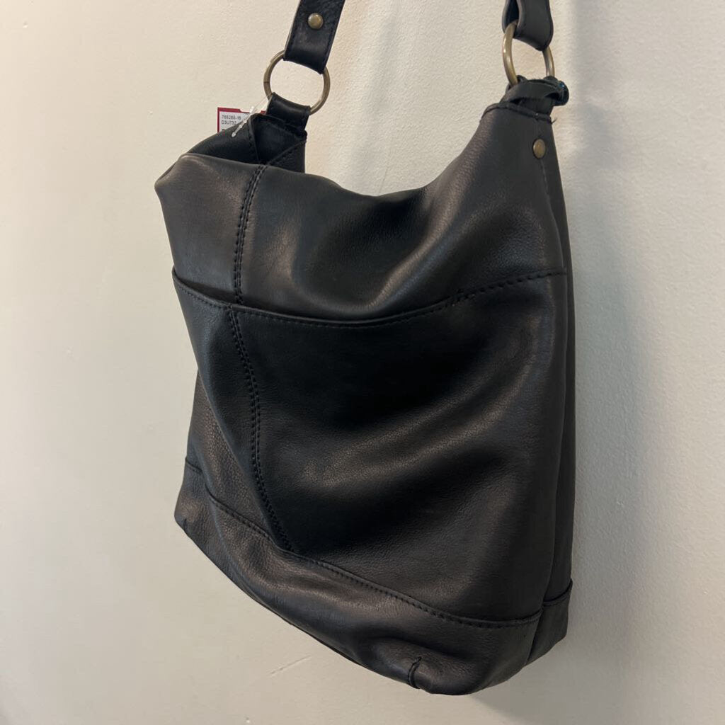 Born Black Leather Elaina Foldover Purse