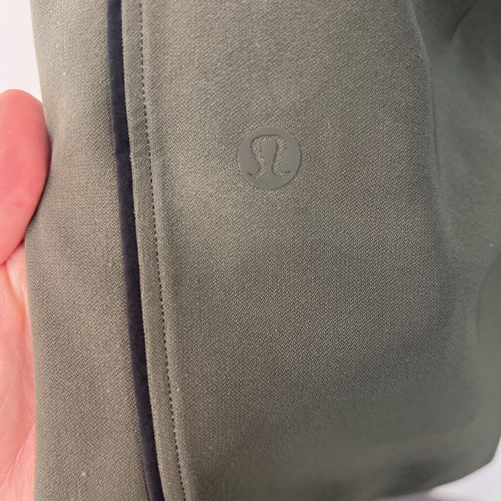 Lululemon Green/ Black Side Stripe Wide Leg Pull On Pants 12
