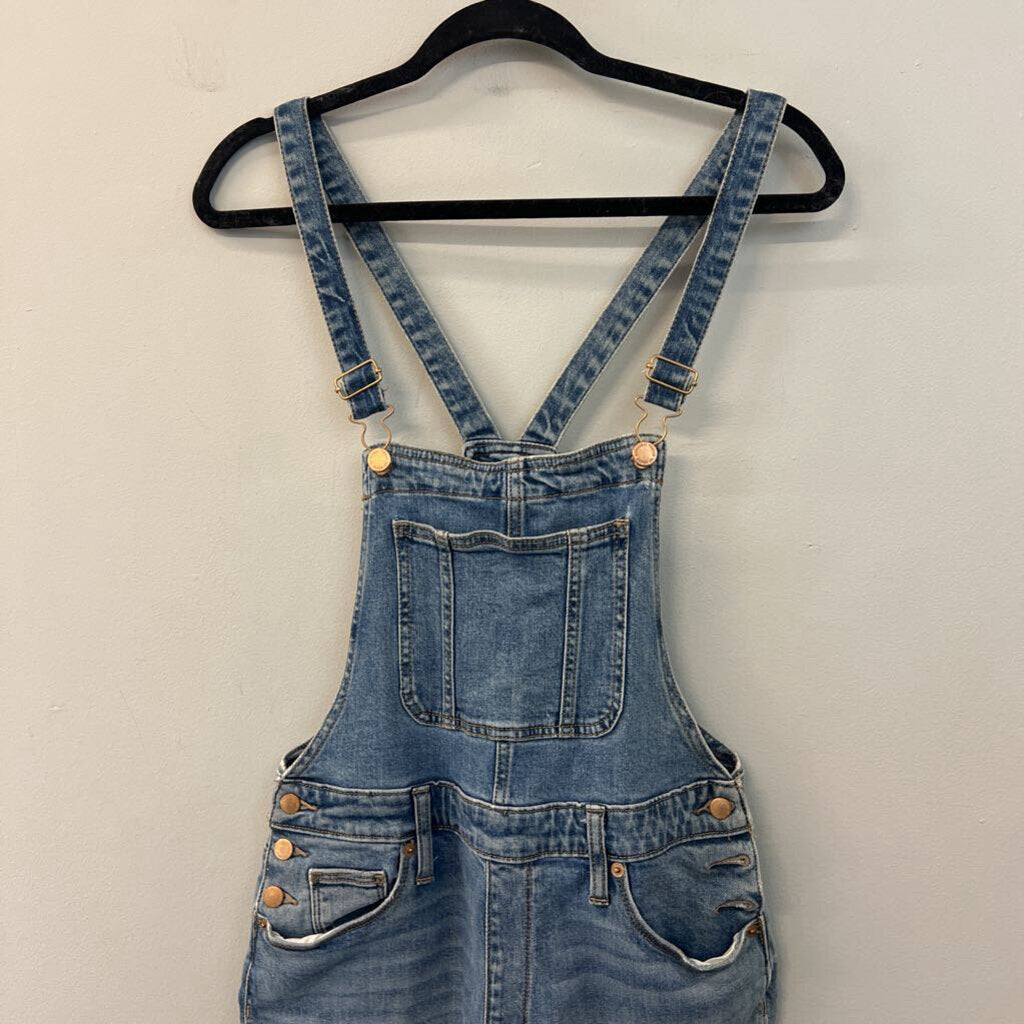 Light Wash Denim Overalls 6