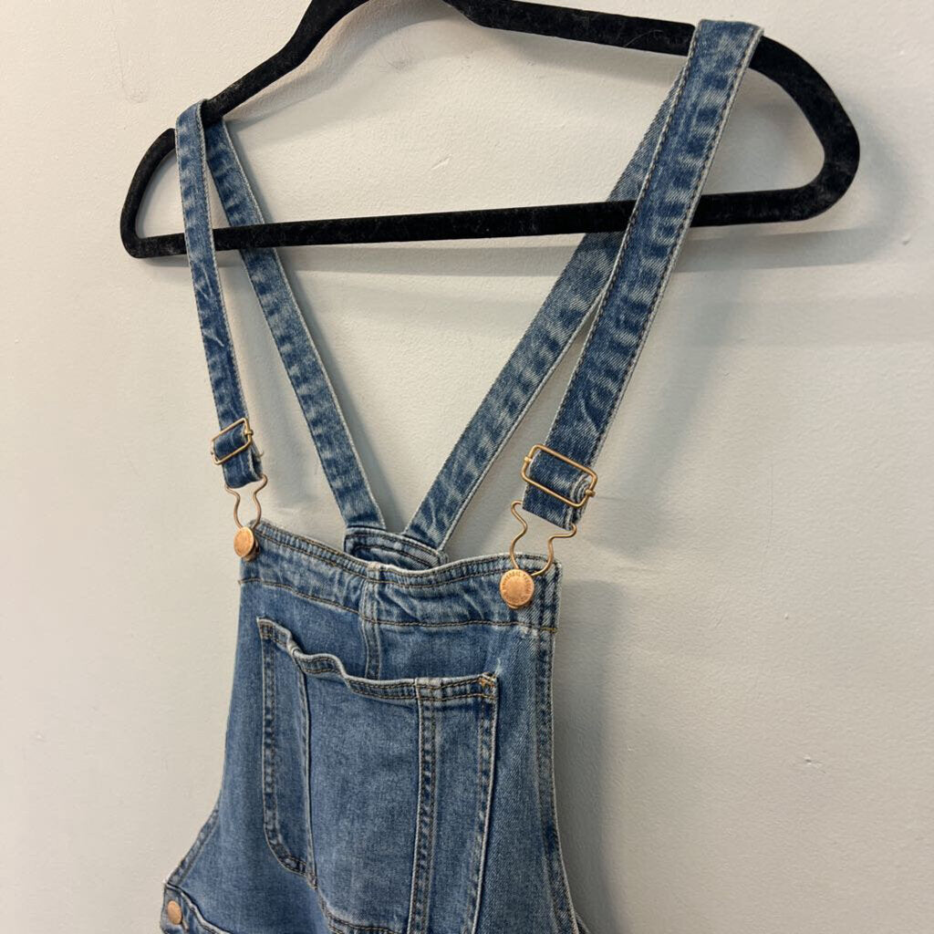Light Wash Denim Overalls 6