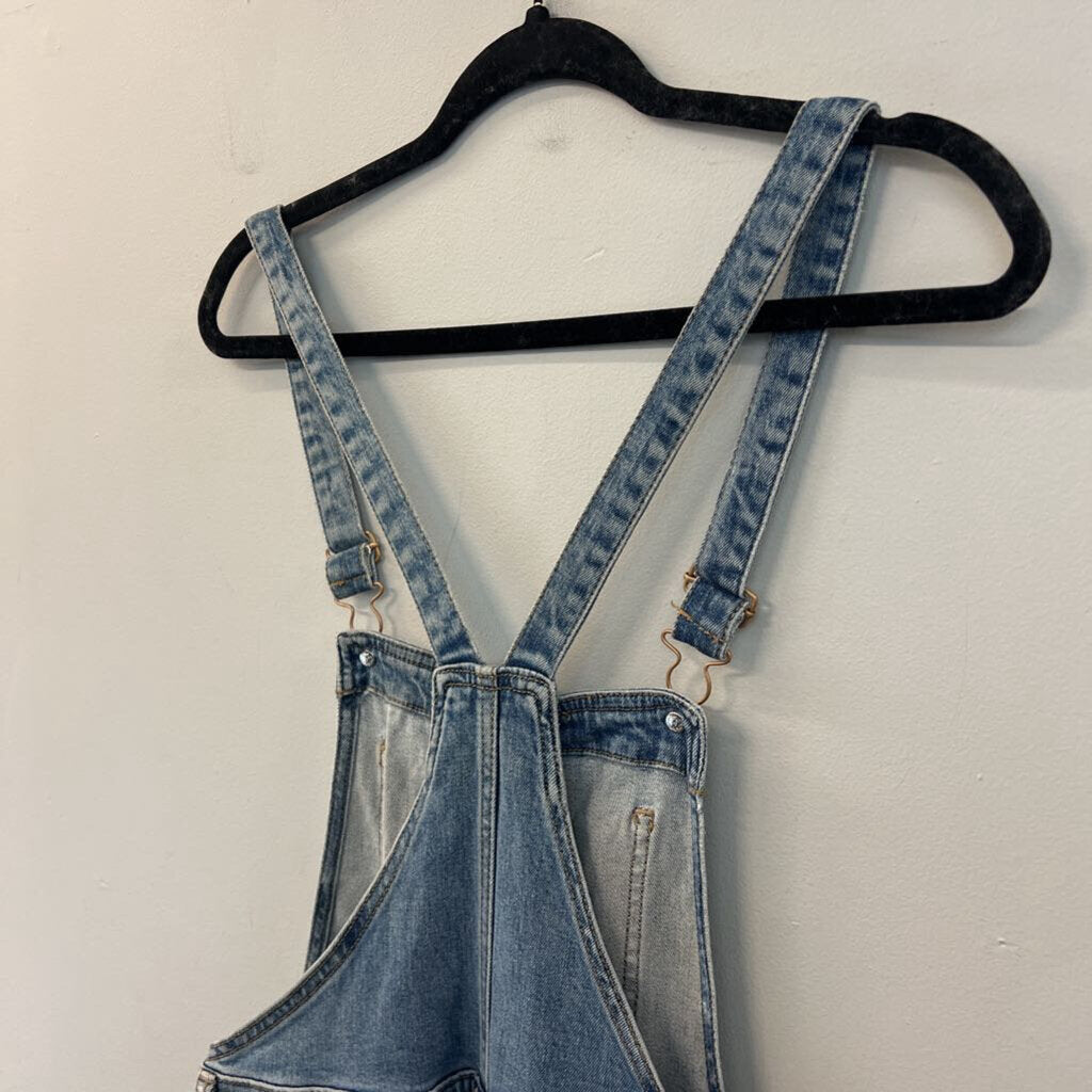 Light Wash Denim Overalls 6