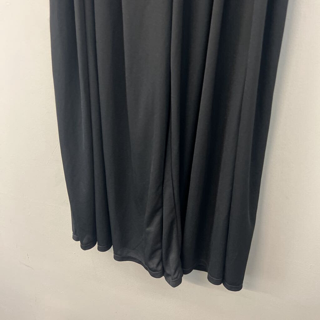 Halara Black Textured Wide Leg Pull On Pants Large