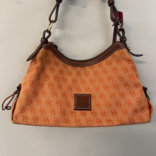 Dooney and Bourke Orange Canvas Logo Purse