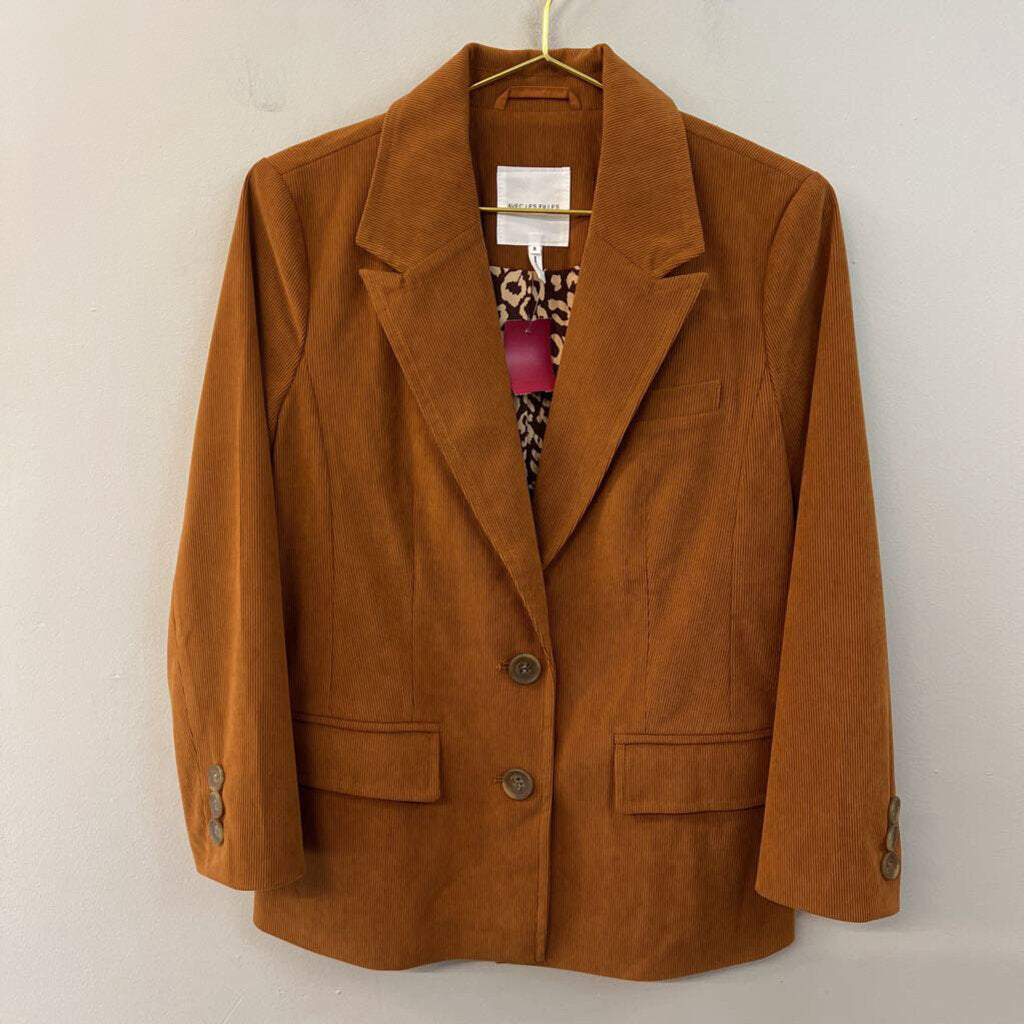 Avec Les Filles Brown Corduroy Blazer Jacket Small