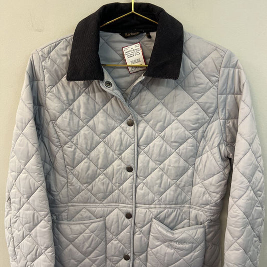 Barbour Grey Quilted Corduroy Collar Jacket 6