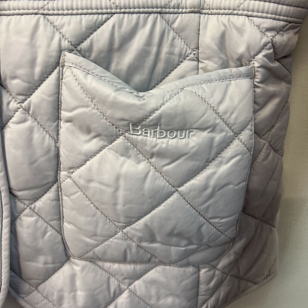 Barbour Grey Quilted Corduroy Collar Jacket 6