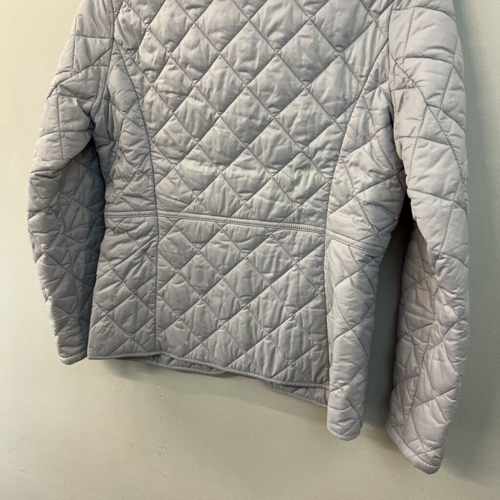 Barbour Grey Quilted Corduroy Collar Jacket 6