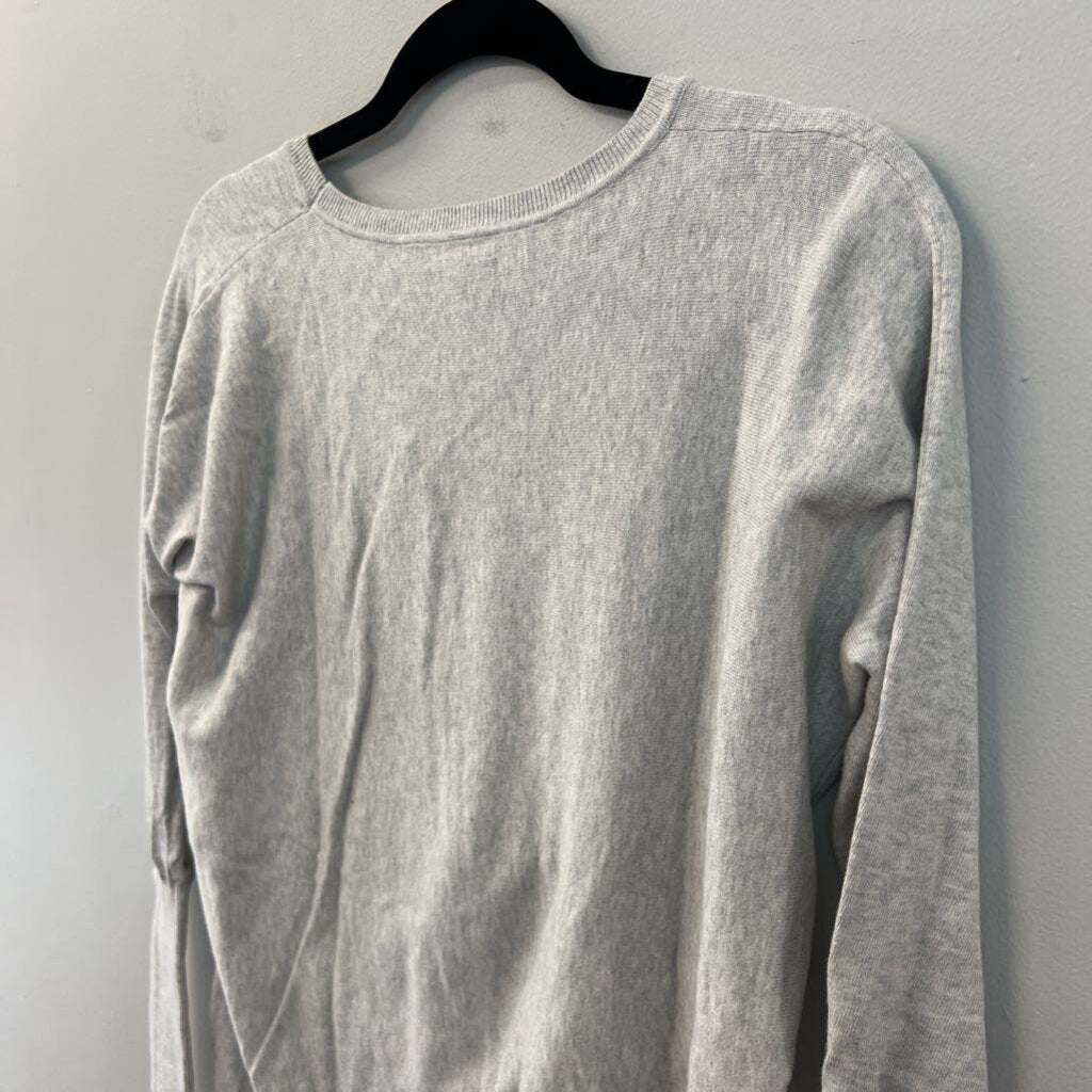 Garnet Hill Grey Long Sleeve Knit Top Extra Small