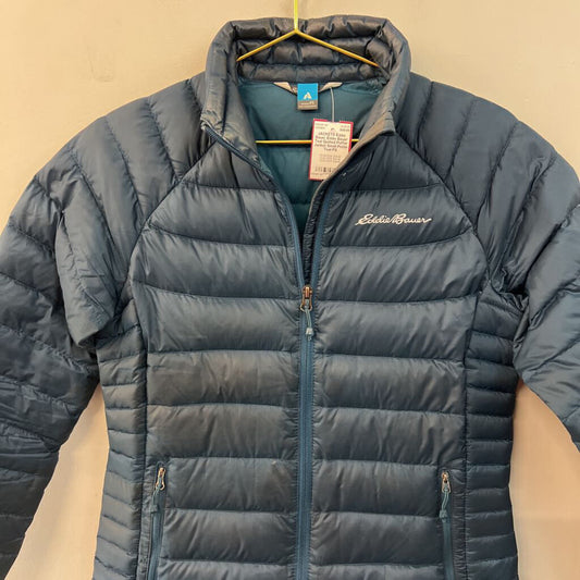 Eddie Bauer Teal Quilted Puffer Jacket Small Petite