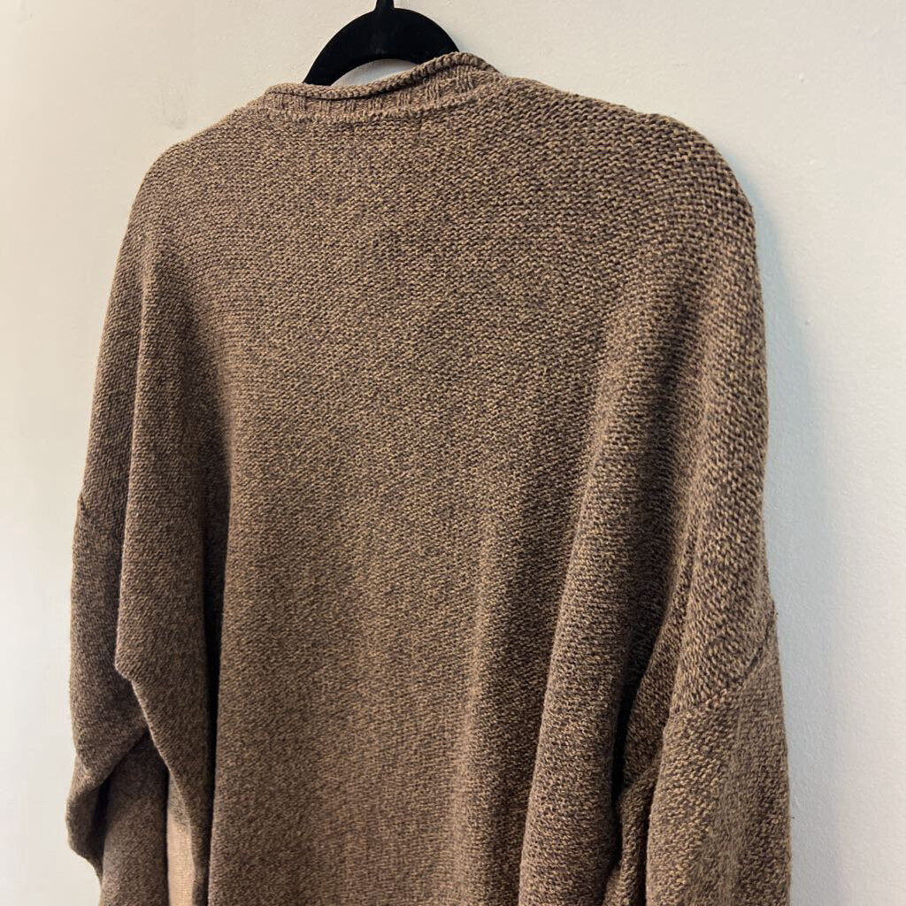 Vintage St Johns Bay Brown Checkered Knit Sweater Extra Large