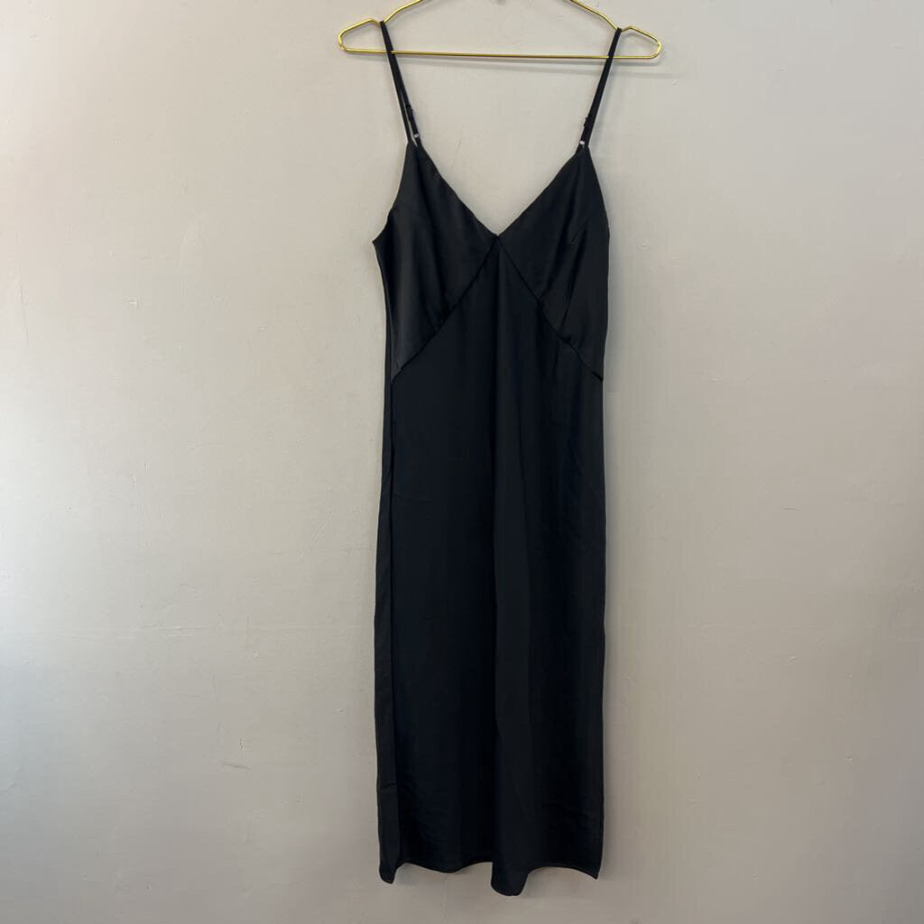 A New Day Black Silky Maxi Dress Medium