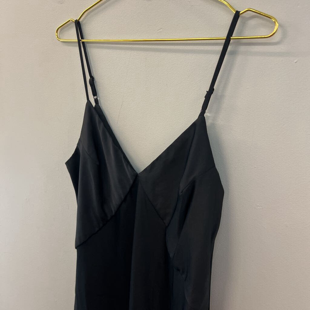 A New Day Black Silky Maxi Dress Medium