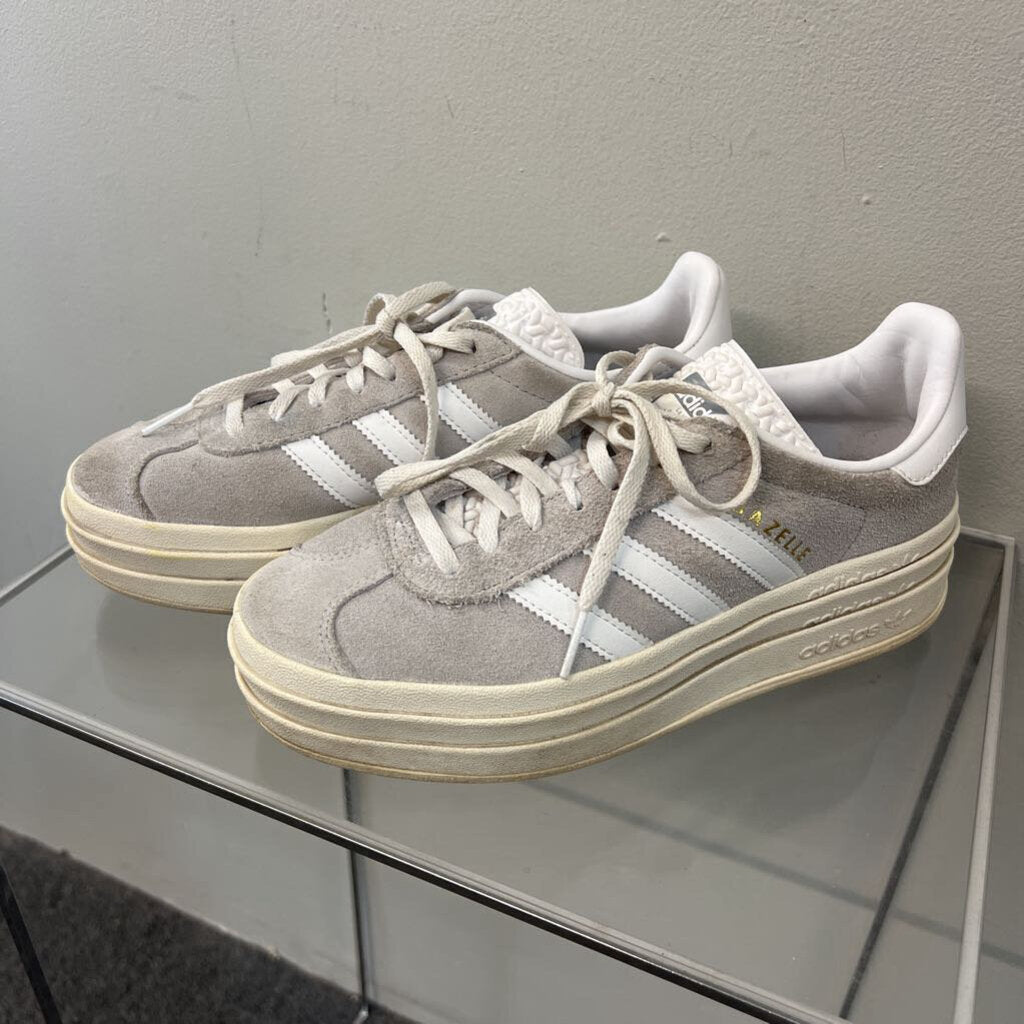 Adidas Grey Suede Gazelle Bold Sneakers 6.5