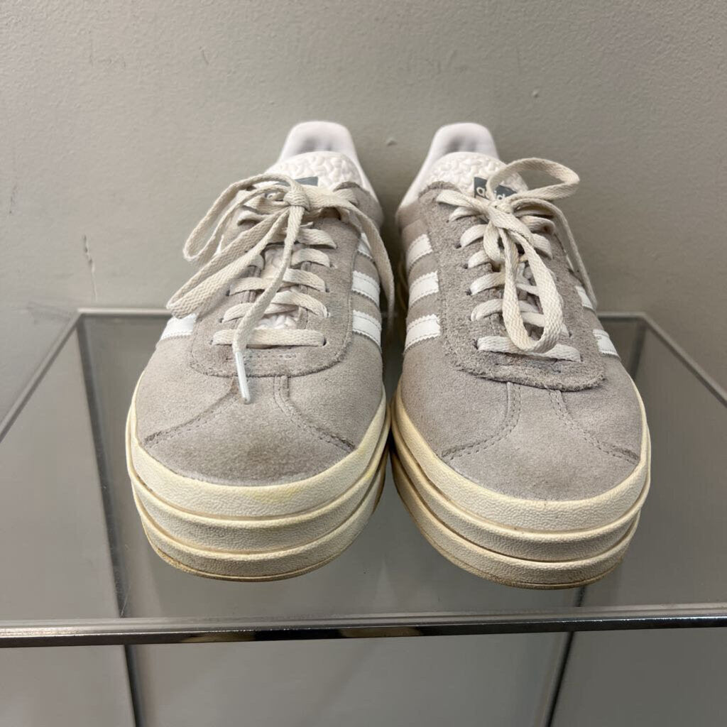 Adidas Grey Suede Gazelle Bold Sneakers 6.5
