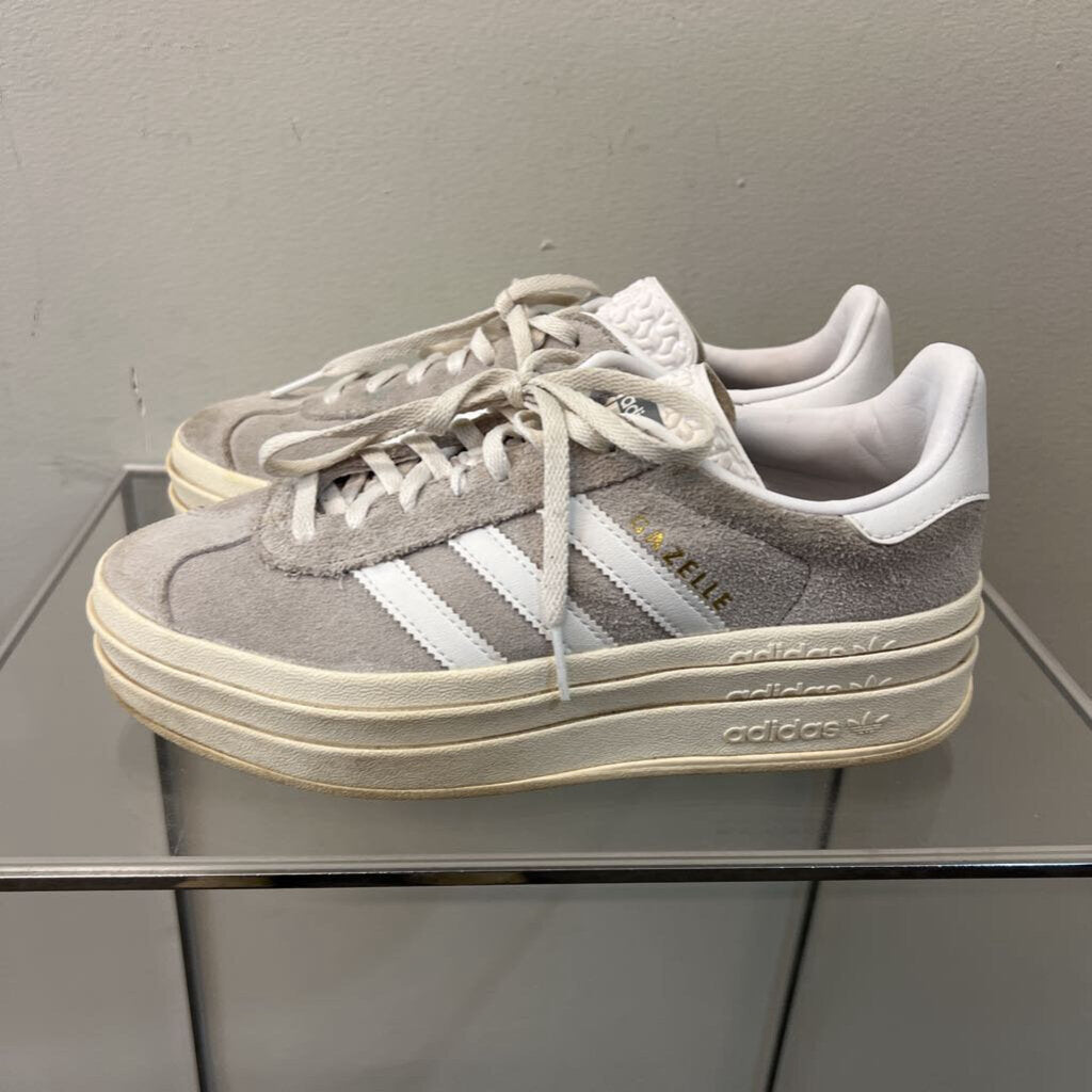 Adidas Grey Suede Gazelle Bold Sneakers 6.5