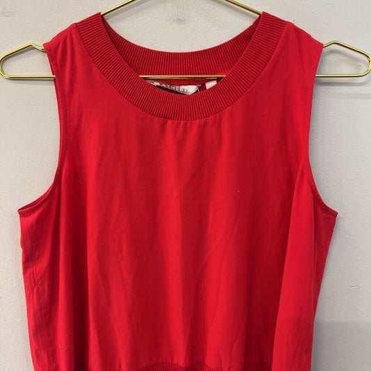 Athleta Red Cropped Tank Top Extra Small