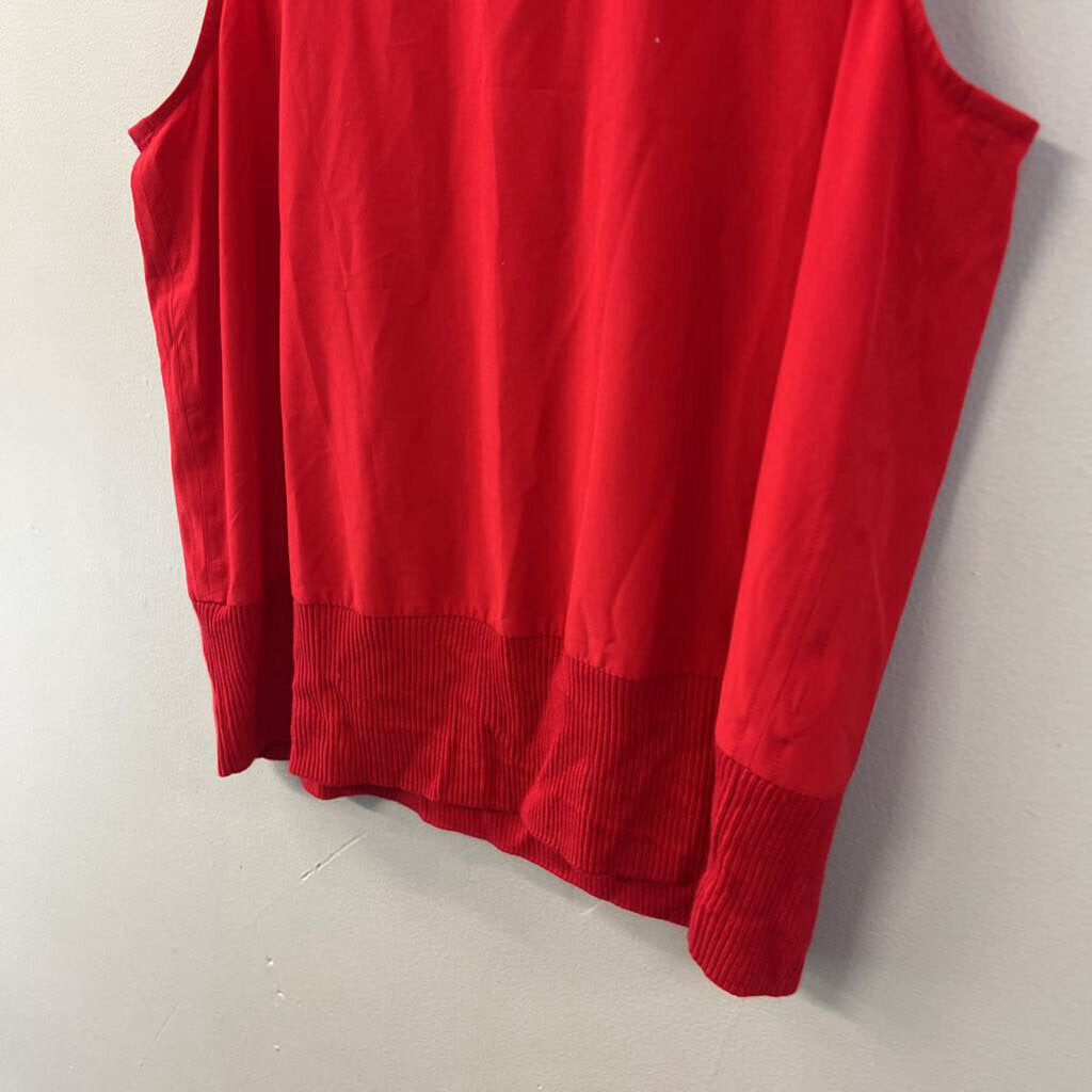 Athleta Red Cropped Tank Top Extra Small