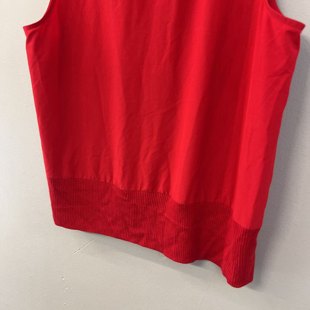 Athleta Red Cropped Tank Top Extra Small