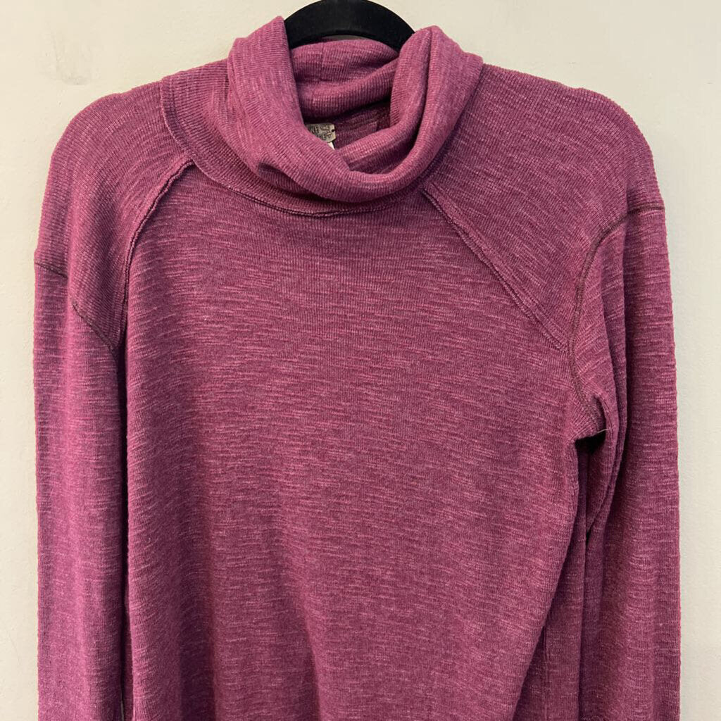 We The Free Purple Knit Long Sleeve Turtleneck Sweater Medium