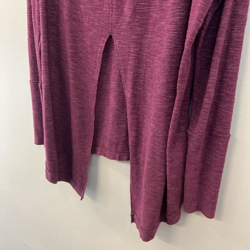 We The Free Purple Knit Long Sleeve Turtleneck Sweater Medium