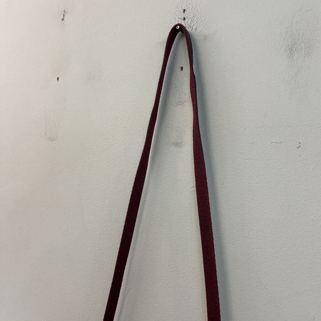 Fossil Burgundy Leather Crossbody Purse