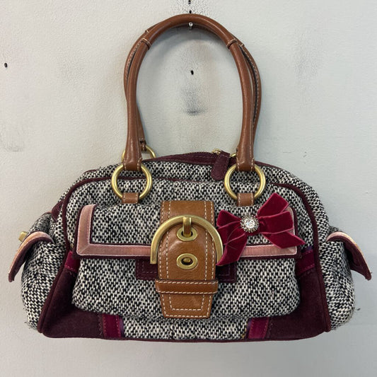 Vintage Coach Soho Tweed Satchel Purse
