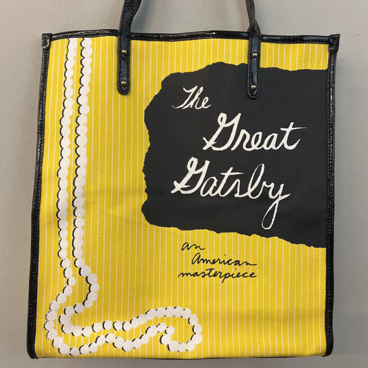 Rare Kate Spade Yellow/ Black Great Gatsby Tote Purse