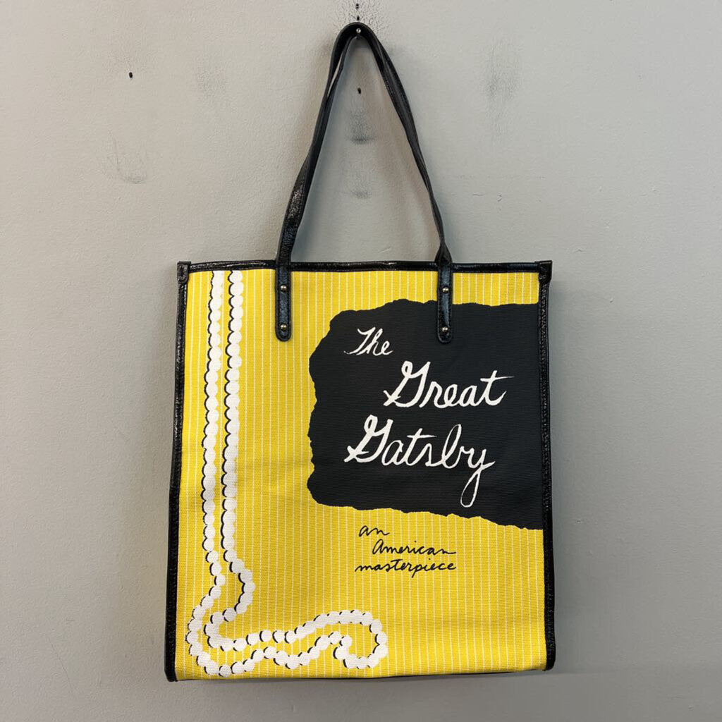 Rare Kate Spade Yellow/ Black Great Gatsby Tote Purse