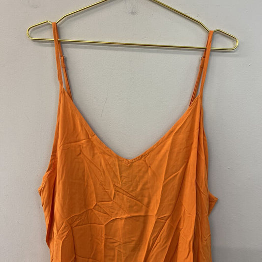 Mat Orange Tank Top Large
