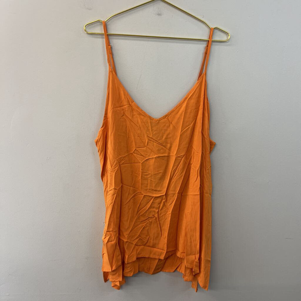 Mat Orange Tank Top Large