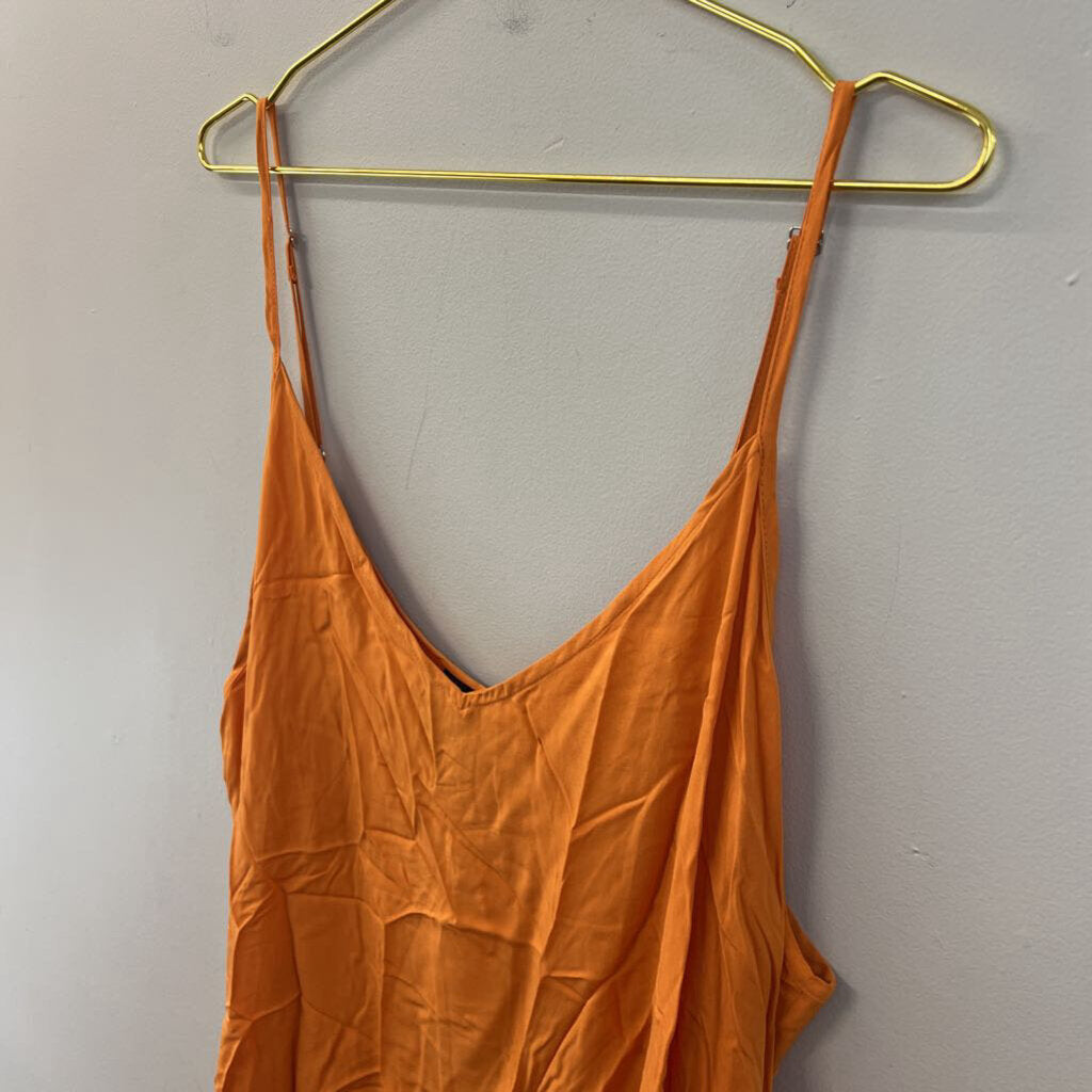 Mat Orange Tank Top Large