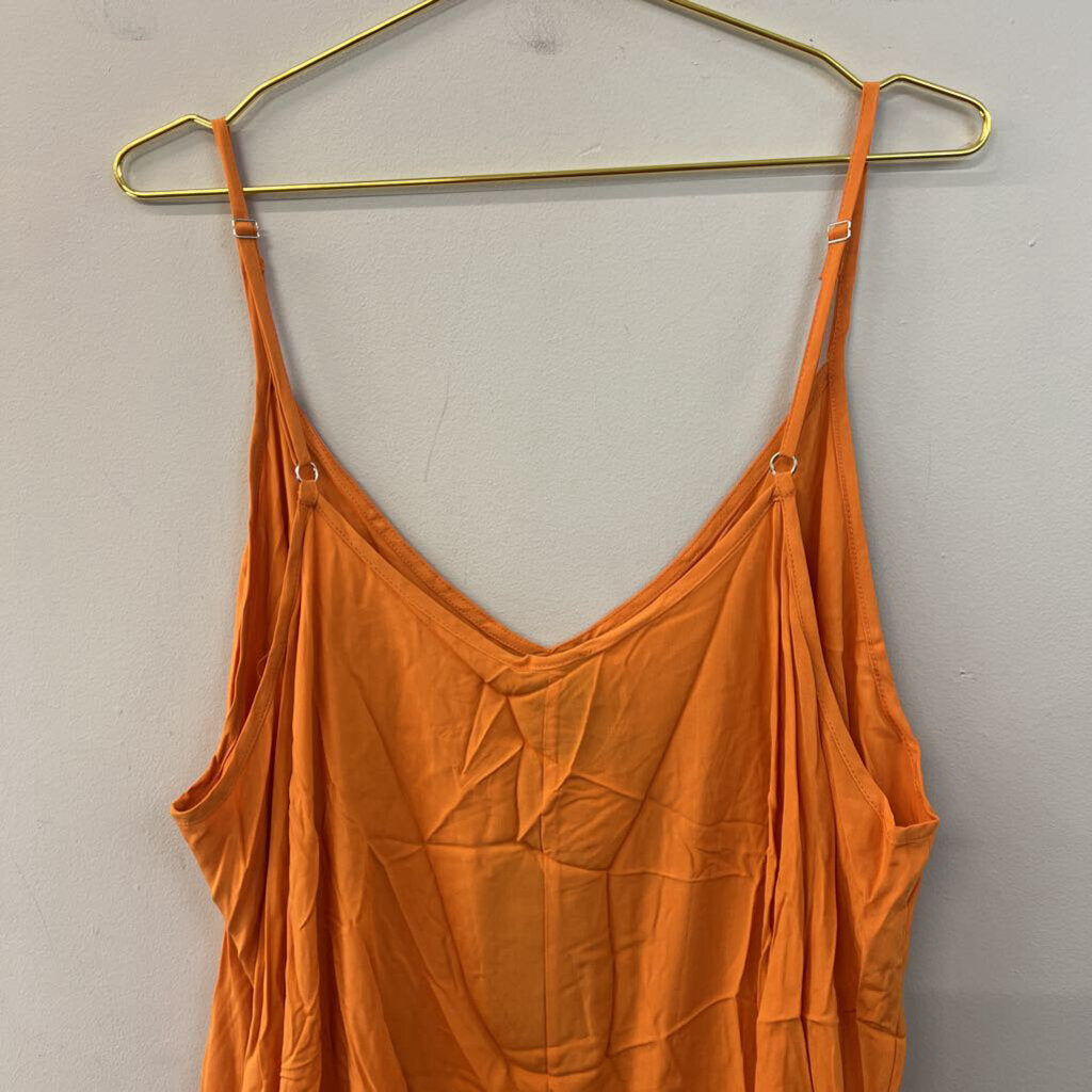 Mat Orange Tank Top Large