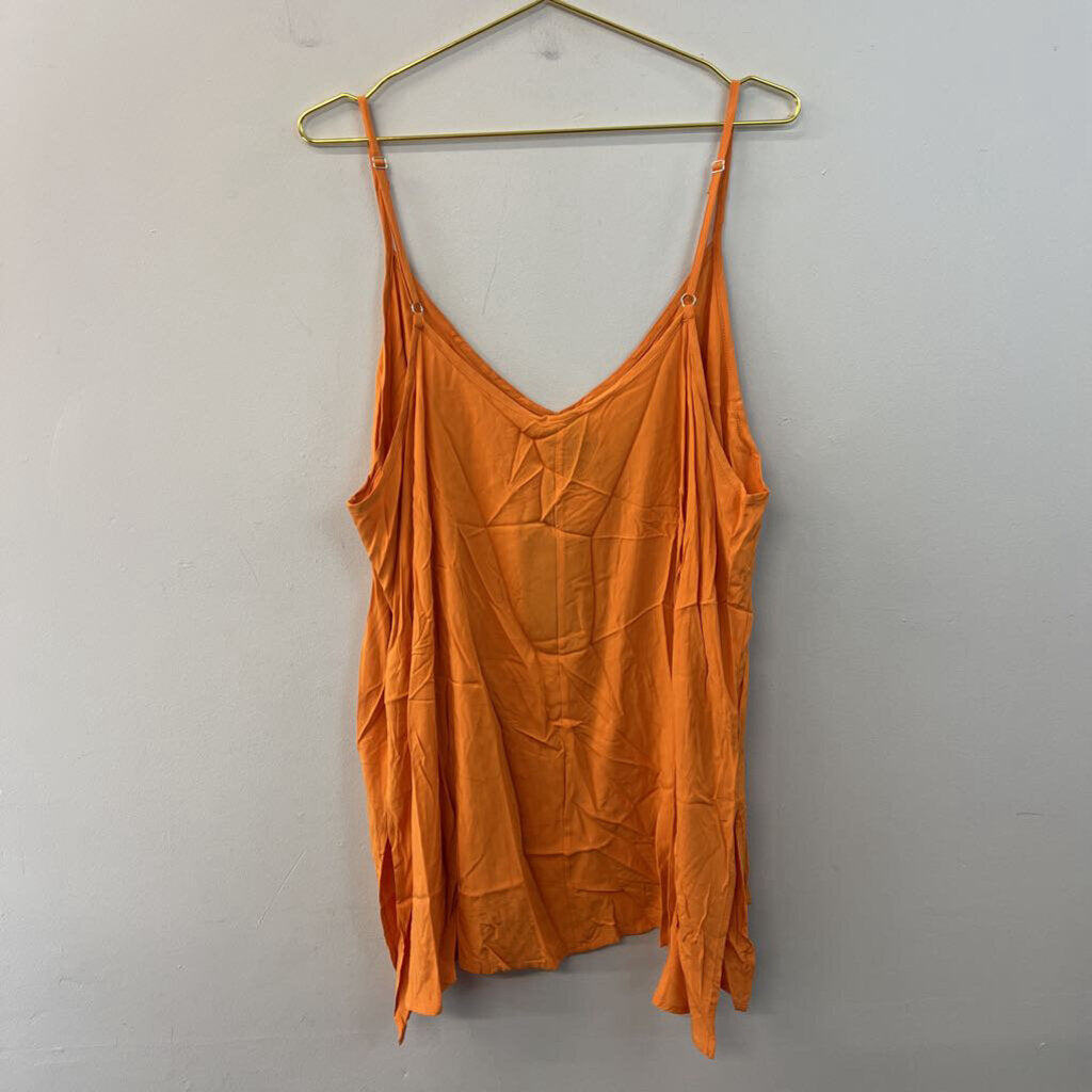 Mat Orange Tank Top Large