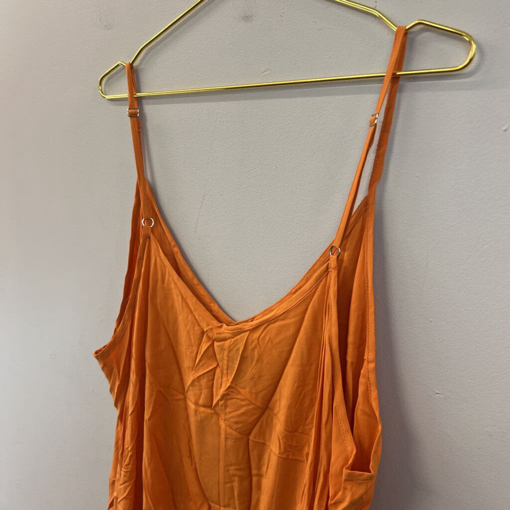 Mat Orange Tank Top Large