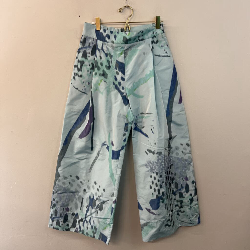 Igor Blue Print Wide Leg Pants Small