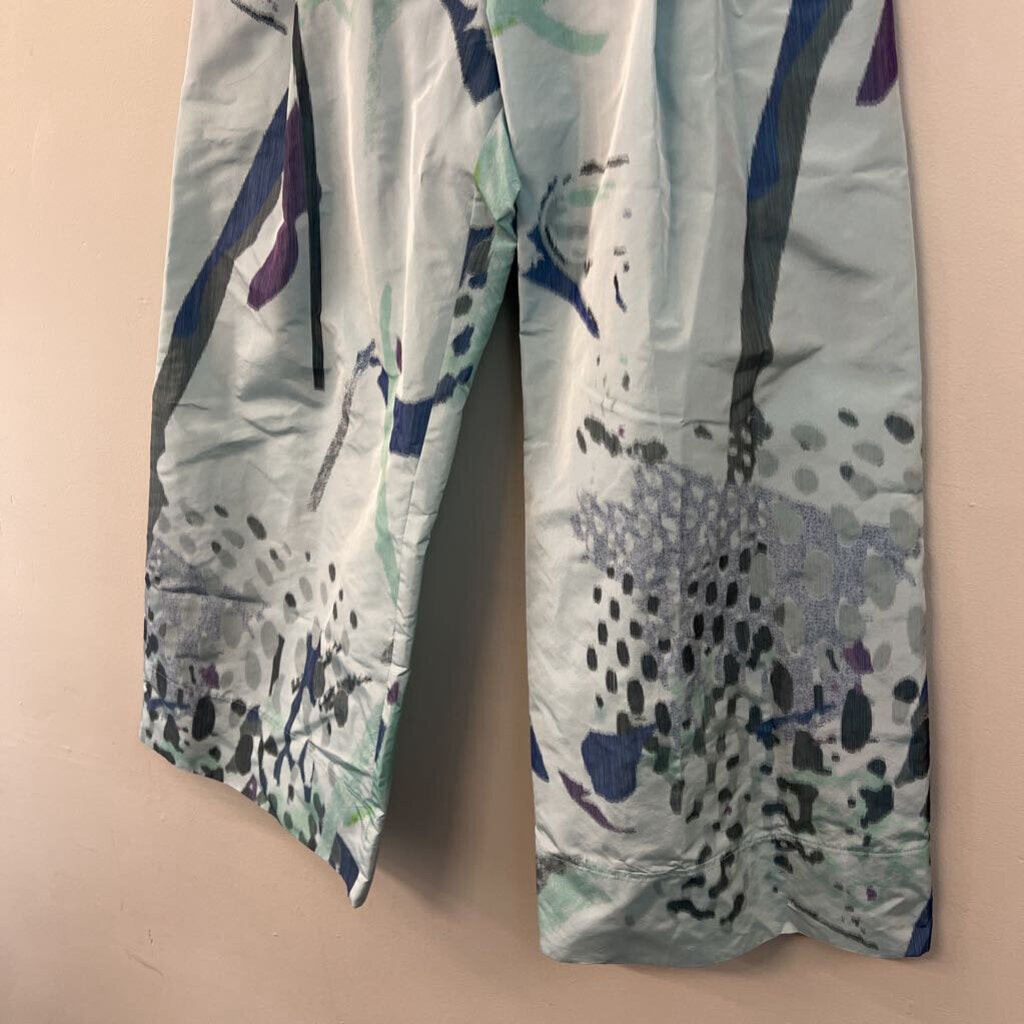 Igor Blue Print Wide Leg Pants Small